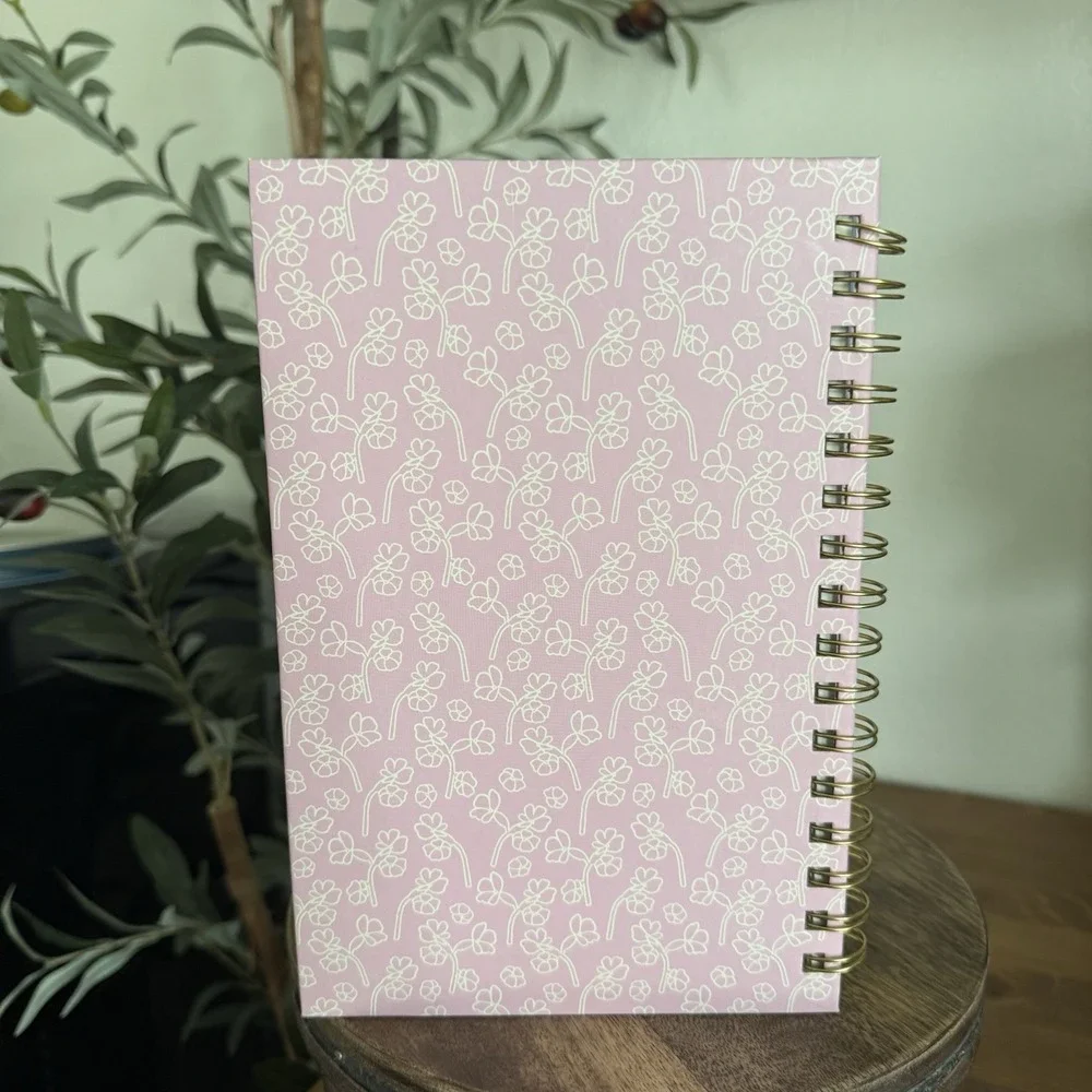 Miffy Flowers Pink Sakura Spiral Notebook 8.75